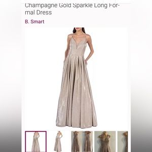Gold formal dress